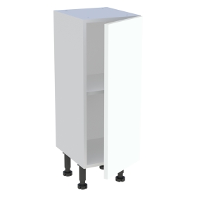 Meuble bas cuisine 1 porte H.87 cm x L. 30 cm x P. 36,9 cm - Blanc chaud mat