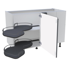 Meuble bas cuisine 1 porte H.87 cm x L. 120 cm - BSA120D - Gris ardoise mat sans poignee