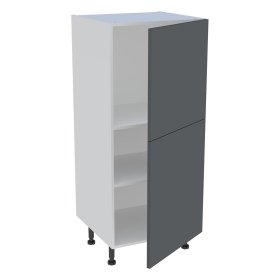 Demi colonne cuisine 2 portes H.129,6 cm x L. 60 cm - Gris ardoise mat