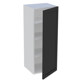 Meuble haut cuisine 1 porte H.100,8 cm x L. 40 cm - Noir cadre