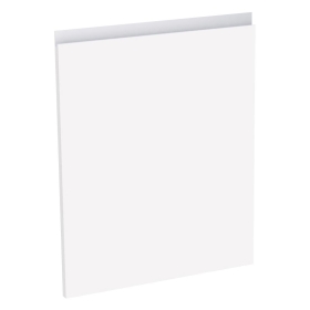 Kit façade meuble cuisine Blanc Brillant Sans Poignée 1 porte H. 57,3 cm L. 59,7 cm
