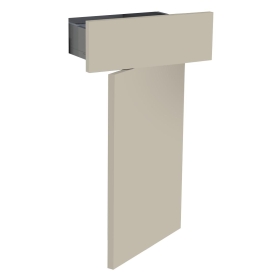 Kit façade meuble cuisine Beige Mat 1 porte, 1 tiroir H. 71,7 cm L. 39,7 cm