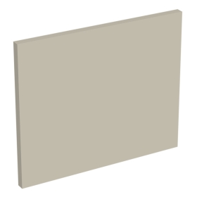 Coté de remplacement meuble haut cuisine faible hauteur Beige Mat - H. 28.8 cm
