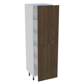 Colonne cuisine 2 portes H. 216,6 cm x L. 60 cm - C2P601EX - Noyer foncé