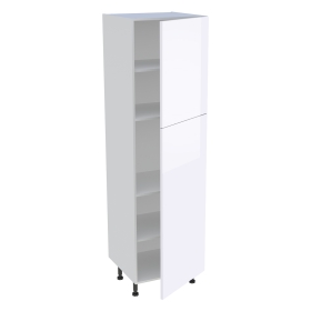 Colonne cuisine 2 portes H.216,6 cm x L. 60 cm - C2P602 - Blanc brillant