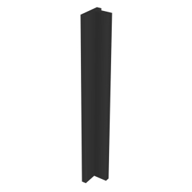 Kit fileur d'angle droit meuble cuisine NOIR CADRE - H. 71.7 cm
