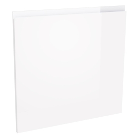 Kit façade meuble cuisine Blanc Brillant Sans Poignée 1 porte H. 57,3 cm x L. 59,7 cm