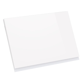 Kit façade meuble cuisine Blanc Brillant Sans Poignée 1 porte H. 42,9 cm L. 59,7 cm