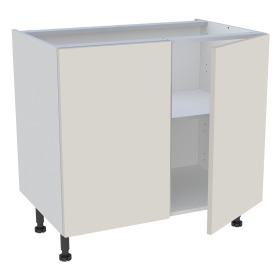 Meuble bas cuisine 2 portes H.87 cm x L. 90 cm - Lin mat