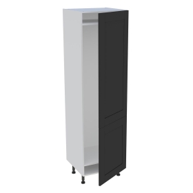 Colonne cuisine pour réfrigérateur avec 2 portes H.201,6 cm x L. 60 cm - Noir Cadre