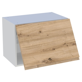 Meuble haut cuisine 1 porte relevante H.43,2 cm x L. 60 cm - Chêne naturel sans poignée
