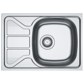 Evier 1 cuve avec petit égouttoir inox - Franke FRFY1PIN