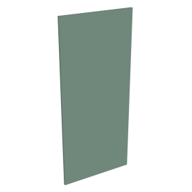 Coté de remplacement demi-colonne cuisine VERT SAUGE MAT - H. 129.6 cm