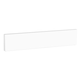 Kit bandeau four meuble cuisine Blanc Mat Sans Poignée 1 bandeau H. 11,8 cm L. 59,7 cm