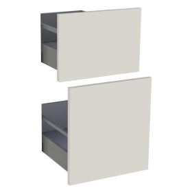 Kit façade meuble cuisine Lin Mat 2 casseroliers H. 71,7 cm L. 39,7 cm