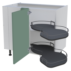 Meuble bas cuisine 1 porte H.87 cm x L. 90 cm - BSA110G - Vert sauge mat