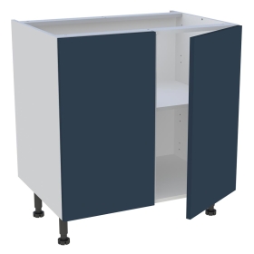 Meuble bas cuisine 2 portes H.87 cm x L. 80 cm - Bleu nuit mat