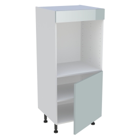 Demi colonne cuisine 1 porte H.129,6 cm x L. 60 cm - Gris cendre brillant