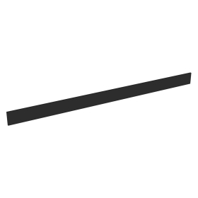 Plinthe ou fileur meuble cuisine L. 240 cm - Noir mat