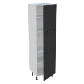 Colonne cuisine 3 portes H.216,6 cm x L. 60 cm - Noir cadre