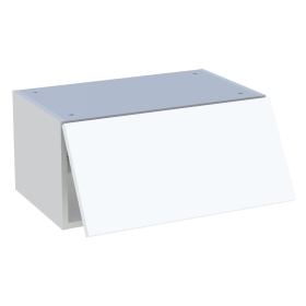 Meuble haut cuisine 1 porte relevante H.28,8 cm x L. 60 cm - Blanc mat