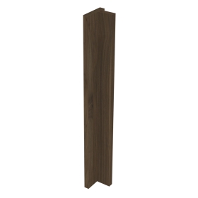 Kit fileur d'angle droit meuble cuisine Noyer Foncé - H. 71.7 cm