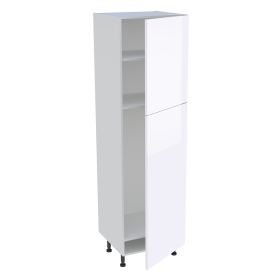 Colonne cuisine 2 portes H.216,6 cm x L. 60 cm - CFR2P601 - Blanc brillant