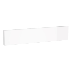 Kit bandeau four meuble cuisine Blanc Brillant Sans Poignée 1 bandeau H. 11,8 cm L. 59,7 cm