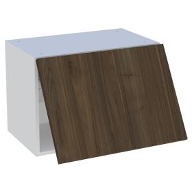 Meuble haut cuisine 1 porte relevante H. 43,2 cm x L. 60 cm - Noyer foncé