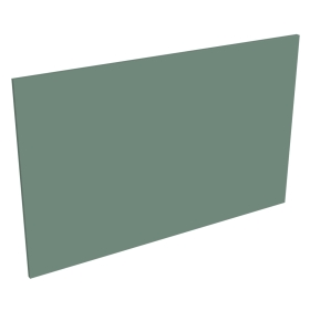 Coté de remplacement ilot pour meubles bas dos à dos VERT SAUGE MAT - H. 72 cm