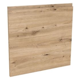 Kit façade 1 porte lave-vaisselle semi-intégrable Chêne Naturel Sans Poignée 1 porte H. 57,3 cm L. 59,7 cm