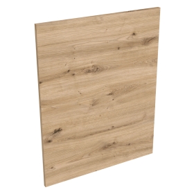 Coté de remplacement meuble bas cuisine Chêne Naturel Sans Poignée - H. 72 cm
