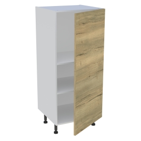 Demi colonne cuisine 1 porte H.129,6 cm x L. 60 cm - Chêne structuré