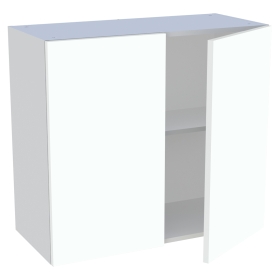 Meuble haut cuisine 2 portes H. 72 cm x L. 80 cm - Blanc chaud mat