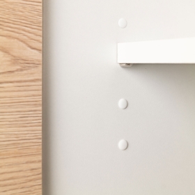 Lot de 100 cache-trous blanc pour caisson meuble cuisine