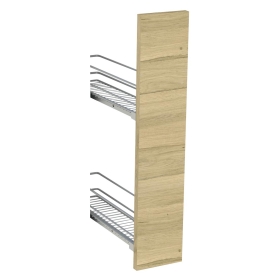 Kit façade meuble cuisine Chêne Clair 1 porte H. 71,7 cm L. 14,7 cm