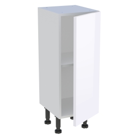 Meuble bas cuisine 1 porte H.87 cm x L. 30 cm x P. 36,9 cm - Blanc brillant