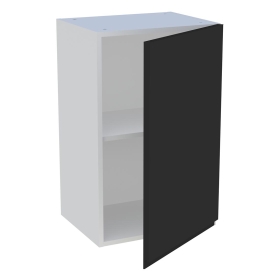 Meuble haut cuisine 1 porte H.72 cm x L. 45 cm - Noir mat sans poignée