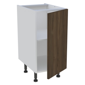 Meuble bas cuisine 1 porte H. 87 cm x L. 40 cm - Noyer foncé