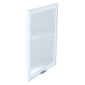 Kit façade meuble cuisine Porte Vitrée Alu 1 porte H. 71,7 cm L. 59,7 cm