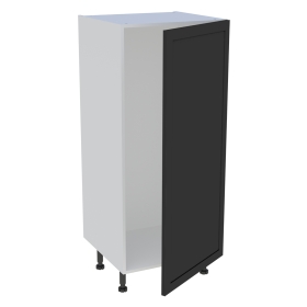 Demi colonne cuisine 1 porte H.129,6 cm x L. 60 cm - Noir cadre