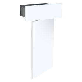 Kit façade meuble cuisine Blanc Mat 1 porte, 1 tiroir H. 71,7 cm L. 39,7 cm