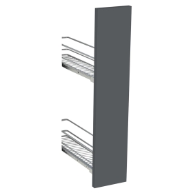 Kit façade meuble cuisine Gris Ardoise Mat 1 porte H. 71,7 cm L. 14,7 cm