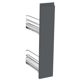 Kit façade meuble cuisine Gris Ardoise Mat Sans Poignée 1 porte H. 71,7 cm L. 14,7 cm