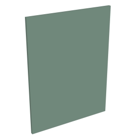 Kit joue de finition meuble bas cuisine VERT SAUGE MAT - H. 86.5 cm