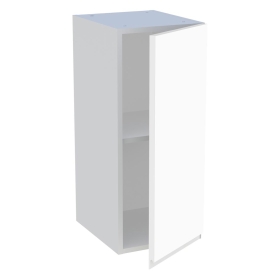 Meuble haut cuisine 1 porte H.72 cm x L. 30 cm - Blanc mat sans poignée