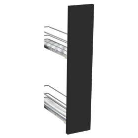 Kit façade meuble cuisine Noir Mat 1 porte H. 71,7 cm L. 14,7 cm