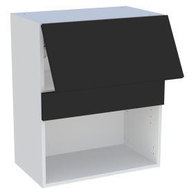 Meuble haut cuisine 1 porte relevante H.72 cm x L. 60 cm - Noir mat