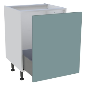 Meuble bas cuisine 1 coulissant H.87 cm x L. 60 cm - Vert opale mat
