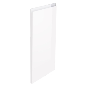 Kit façade meuble cuisine Blanc Brillant Sans Poignée 1 porte H. 71,7 cm L. 44,7 cm